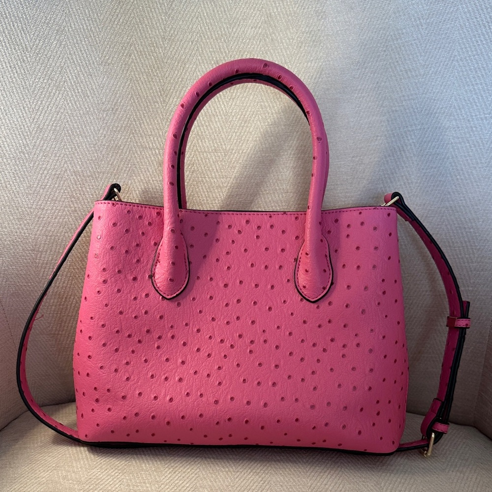 Pink Foux leather Tote Bag
